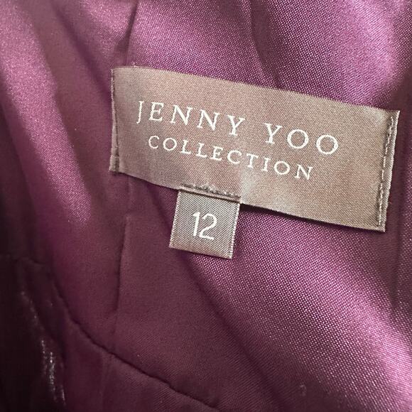 NWT Jenny Yoo Strapless Convertible Annabelle Tulle Gown Women's Purple Size 12 - Picture 5 of 7